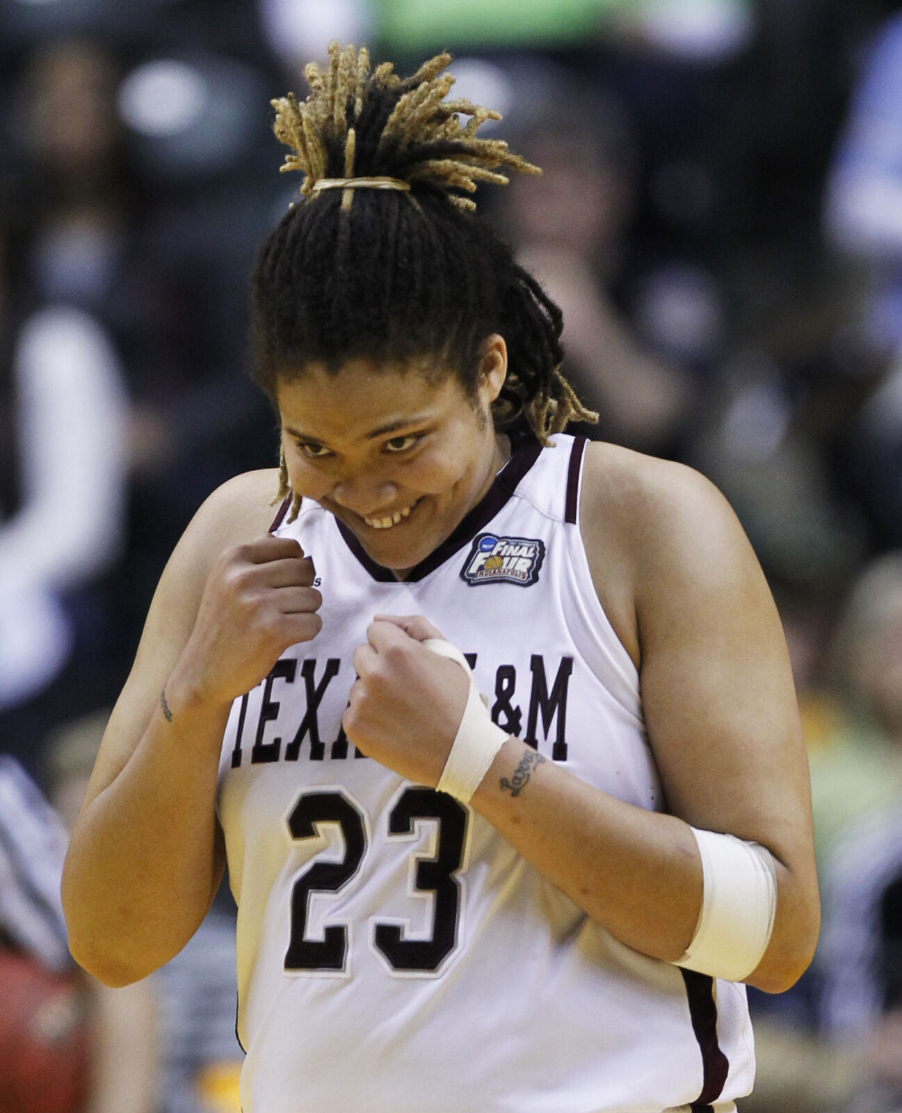 2011: Danielle Adams scores 22 second-half points to lift Texas A&M to women's title